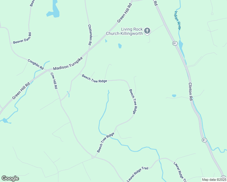 map of restaurants, bars, coffee shops, grocery stores, and more near 27 Beech Tree Ridge in Killingworth