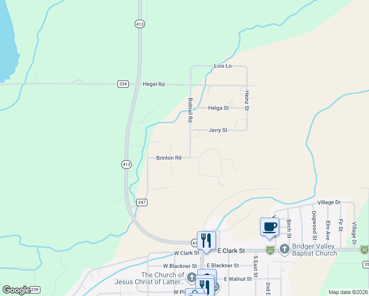 map of restaurants, bars, coffee shops, grocery stores, and more near 101-185 Bobtail Road in Lyman