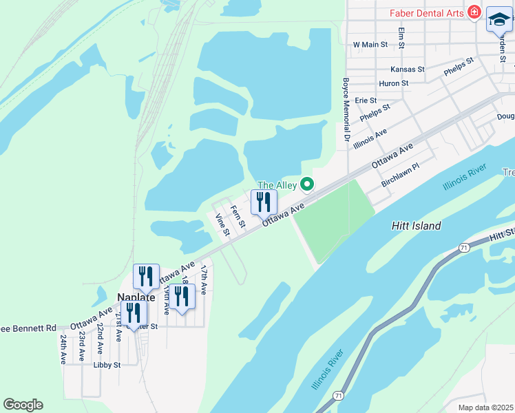 map of restaurants, bars, coffee shops, grocery stores, and more near 110 15th Avenue in Ottawa