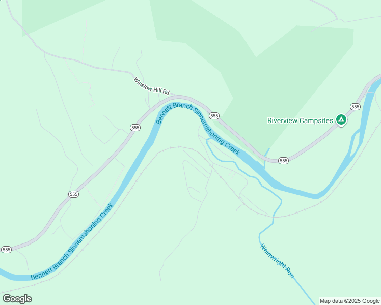 map of restaurants, bars, coffee shops, grocery stores, and more near 150 Charlton Lane in Benezette