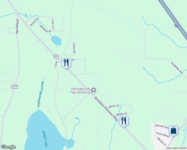 map of restaurants, bars, coffee shops, grocery stores, and more near 35 Farischon Rd in Lackawanna
