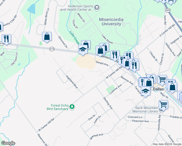 map of restaurants, bars, coffee shops, grocery stores, and more near 26 Richard Dr in Dallas