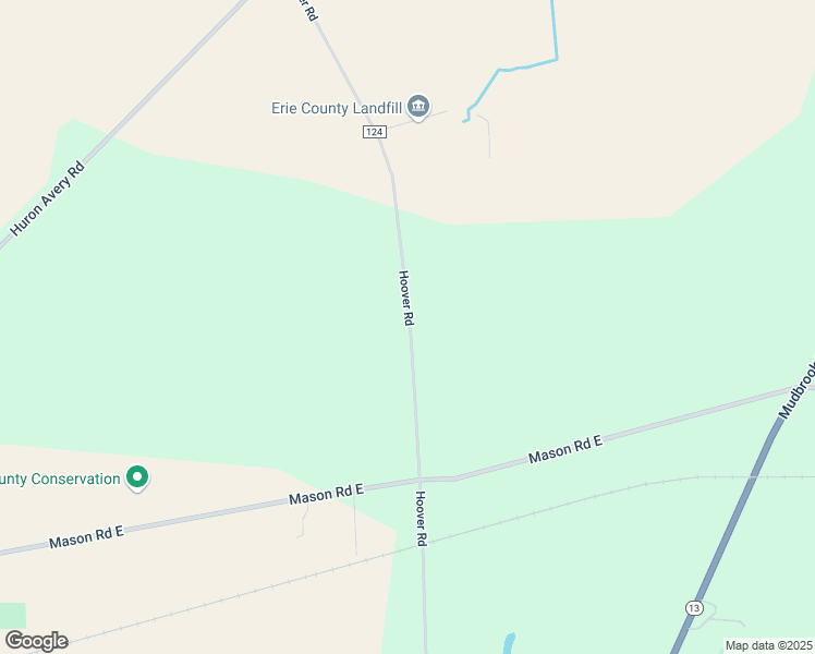 map of restaurants, bars, coffee shops, grocery stores, and more near 10508 Hoover Road in Huron