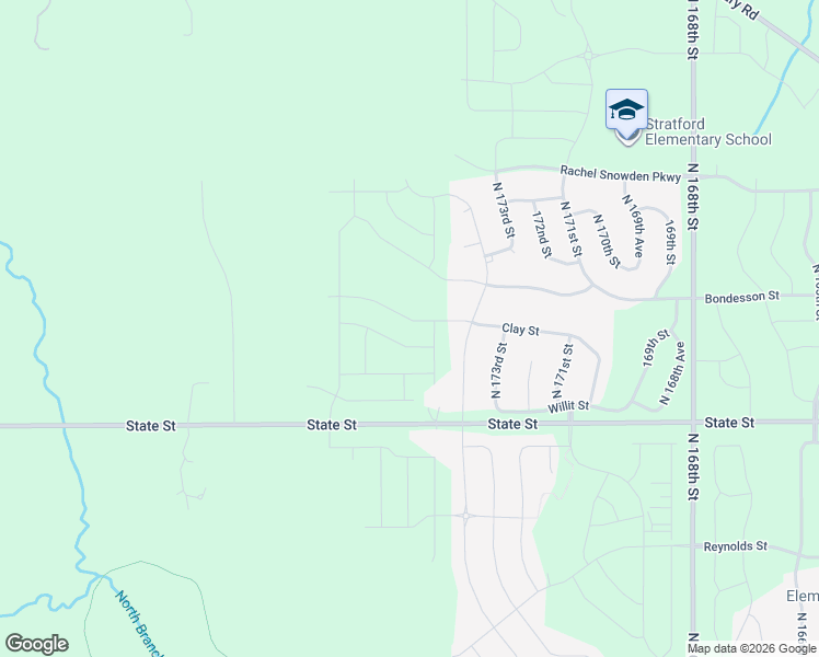 map of restaurants, bars, coffee shops, grocery stores, and more near 17524 Clay Street in Bennington