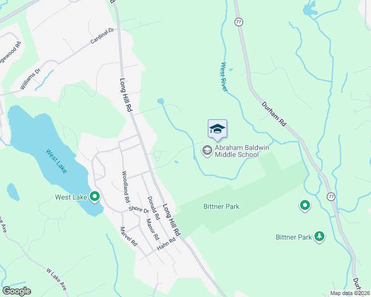 map of restaurants, bars, coffee shops, grocery stores, and more near 68 Bullard Drive in Guilford