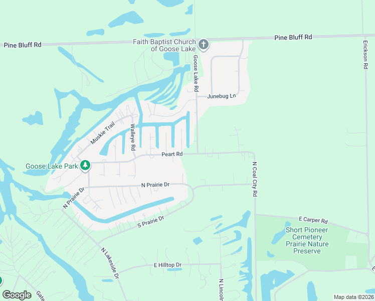 map of restaurants, bars, coffee shops, grocery stores, and more near 6200 Peart Rd in Morris