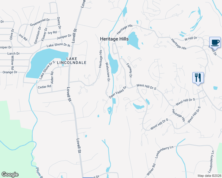 map of restaurants, bars, coffee shops, grocery stores, and more near 648B Heritage Hills in Westchester County