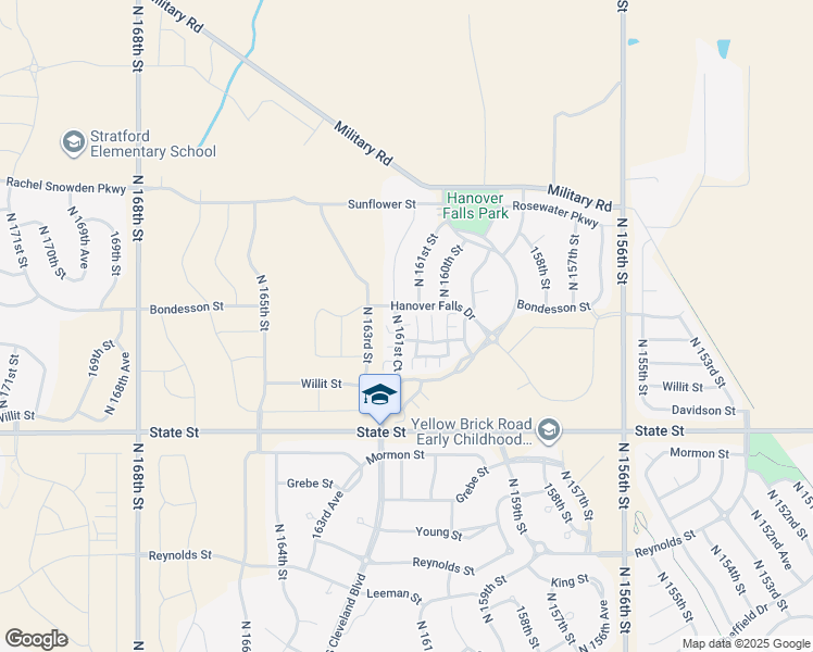 map of restaurants, bars, coffee shops, grocery stores, and more near 15959 Clay Plaza in Bennington