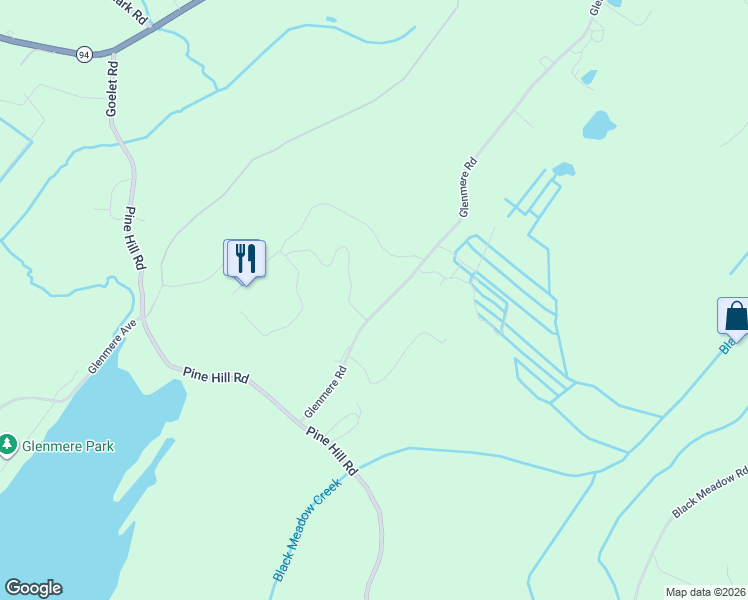 map of restaurants, bars, coffee shops, grocery stores, and more near 207 Glenmere Road in Chester