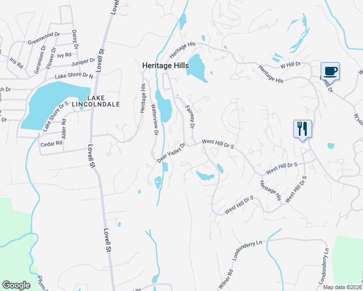 map of restaurants, bars, coffee shops, grocery stores, and more near 674B Heritage Hills in Westchester County