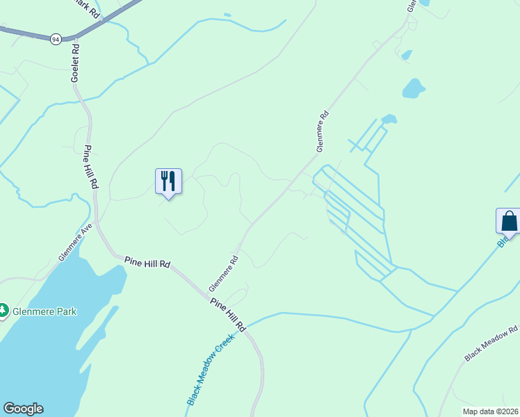 map of restaurants, bars, coffee shops, grocery stores, and more near 207 Glenmere Road in Chester