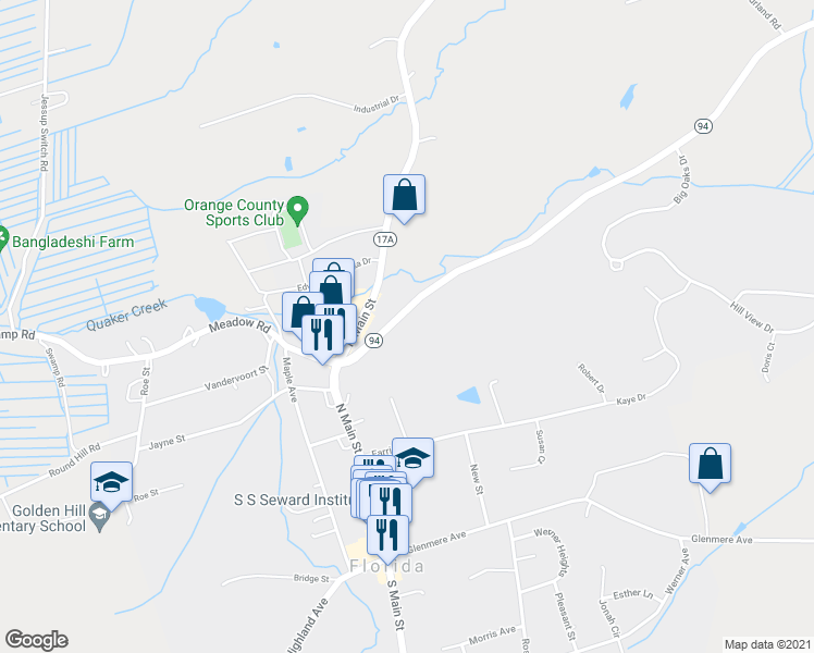 map of restaurants, bars, coffee shops, grocery stores, and more near 24 Randall Street in Florida