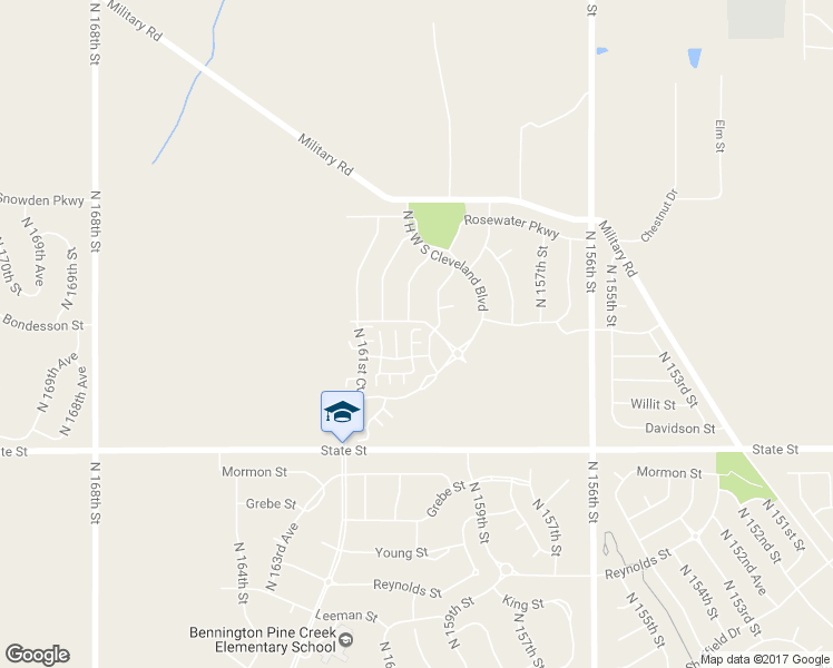 map of restaurants, bars, coffee shops, grocery stores, and more near 15959 Clay Plaza in Bennington
