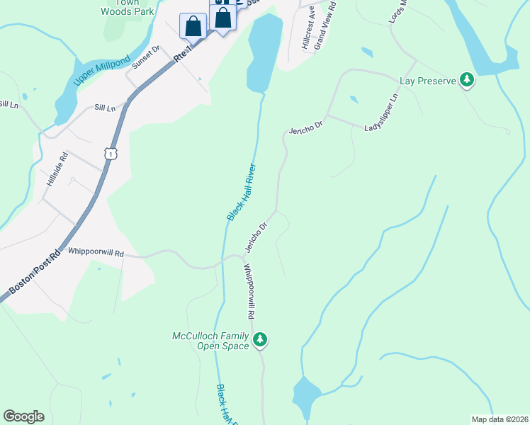 map of restaurants, bars, coffee shops, grocery stores, and more near 4 Jericho Drive in Old Lyme