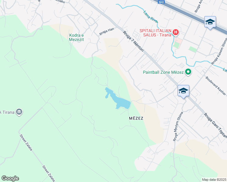 map of restaurants, bars, coffee shops, grocery stores, and more near rruga in Kashar