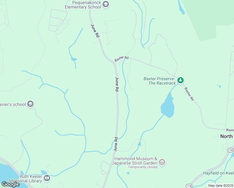 map of restaurants, bars, coffee shops, grocery stores, and more near 130 June Road in North Salem