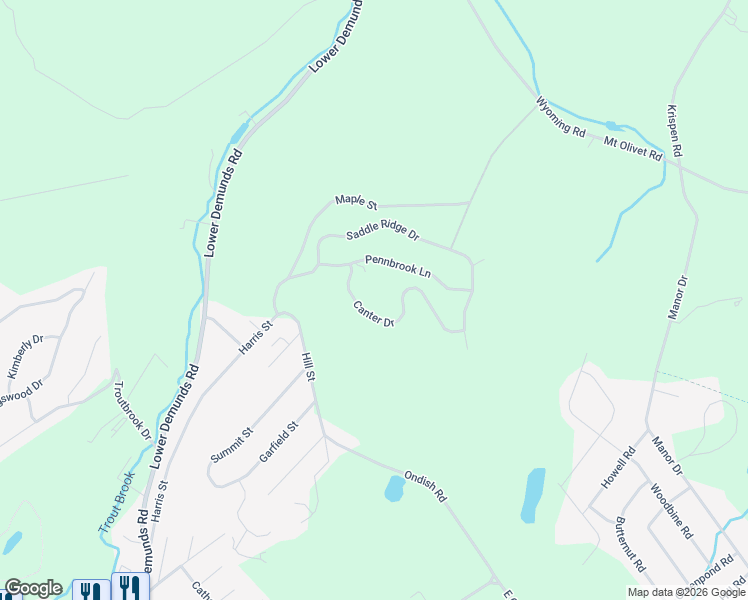 map of restaurants, bars, coffee shops, grocery stores, and more near 135 Saddle Ridge Drive in Dallas