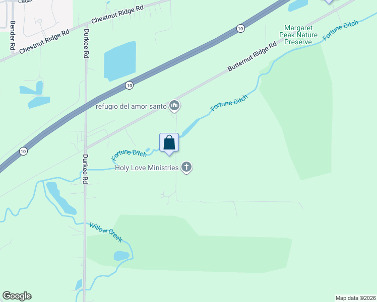 map of restaurants, bars, coffee shops, grocery stores, and more near 37001 Butternut Ridge Road in North Ridgeville