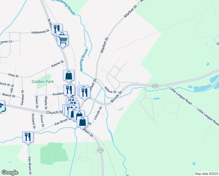 map of restaurants, bars, coffee shops, grocery stores, and more near 206 Jennifer Street in Moscow