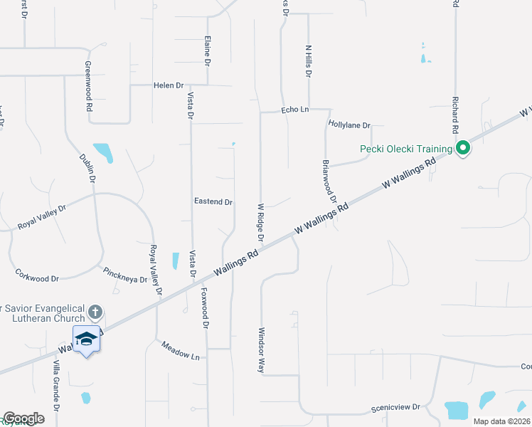 map of restaurants, bars, coffee shops, grocery stores, and more near 8225 West Ridge Drive in Broadview Heights