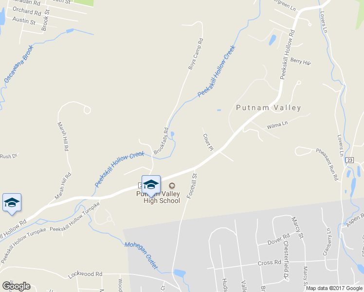 map of restaurants, bars, coffee shops, grocery stores, and more near 161 Peekskill Hollow Road in Putnam Valley