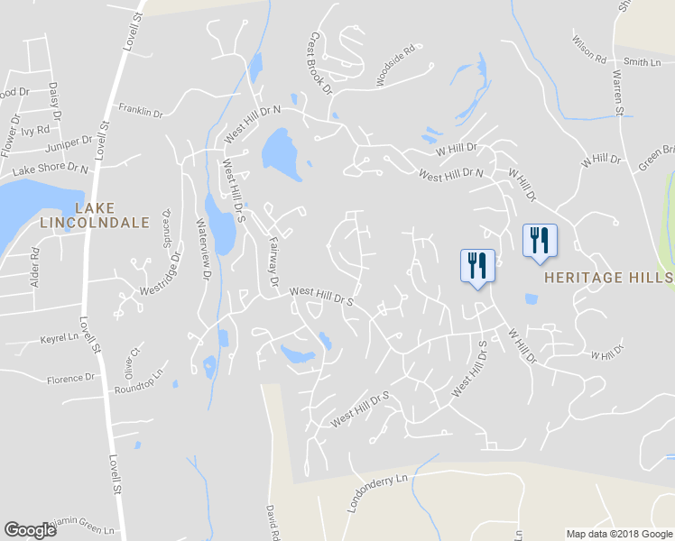 map of restaurants, bars, coffee shops, grocery stores, and more near 580 Heritage Hills in Westchester County