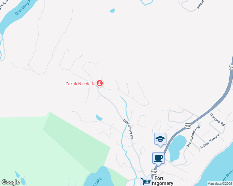 map of restaurants, bars, coffee shops, grocery stores, and more near 28 Forest Hill Road in Fort Montgomery