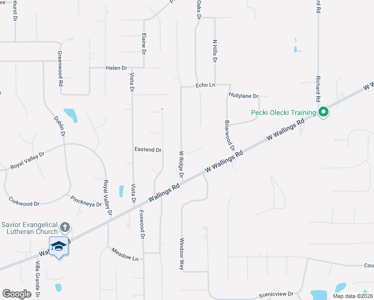 map of restaurants, bars, coffee shops, grocery stores, and more near 8225 West Ridge Drive in Broadview Heights