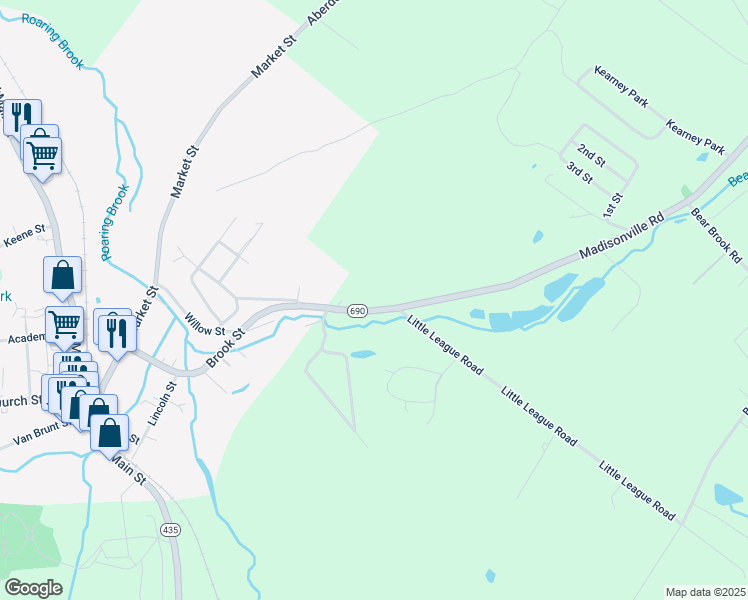 map of restaurants, bars, coffee shops, grocery stores, and more near 191 Madisonville Rd in Lackawanna