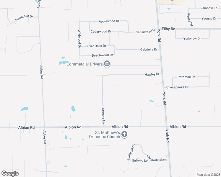 map of restaurants, bars, coffee shops, grocery stores, and more near 10193 Delsy Drive in North Royalton