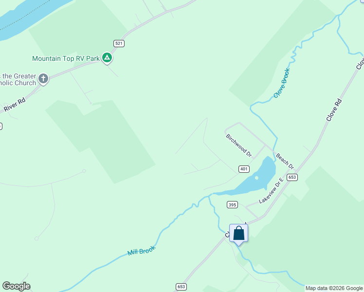 map of restaurants, bars, coffee shops, grocery stores, and more near 21 Mountaintop Road in Montague