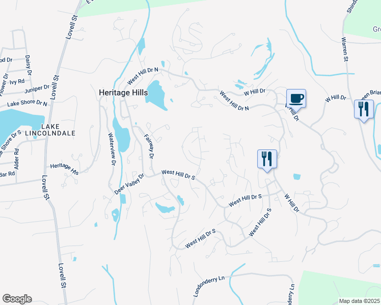 map of restaurants, bars, coffee shops, grocery stores, and more near 580 Heritage Hills in Westchester County