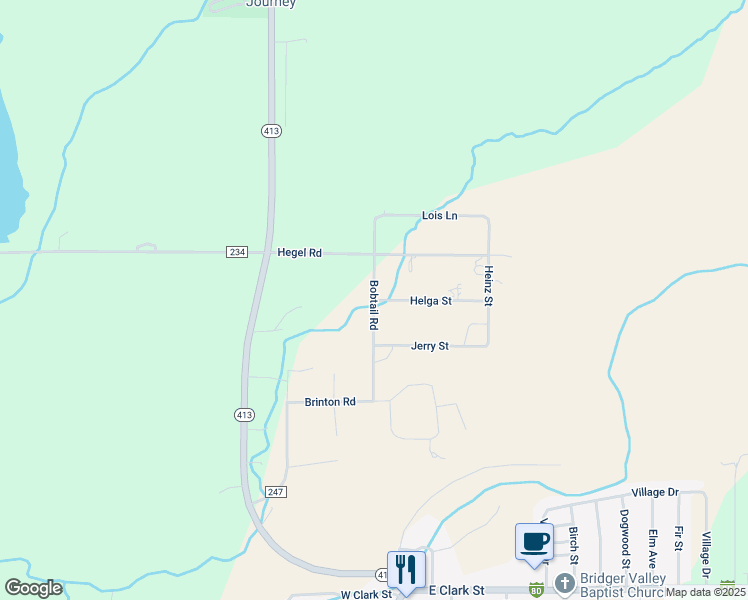 map of restaurants, bars, coffee shops, grocery stores, and more near 252 Helga Street in Lyman
