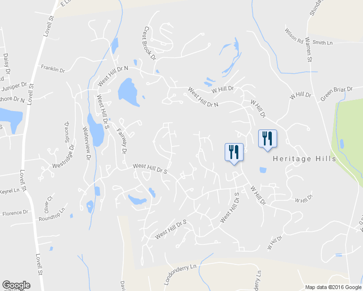 map of restaurants, bars, coffee shops, grocery stores, and more near 571 Heritage Hills in Heritage Hills