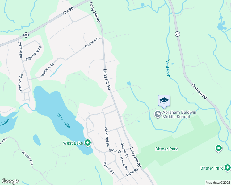 map of restaurants, bars, coffee shops, grocery stores, and more near 2101-2155 Long Hill Road in Guilford