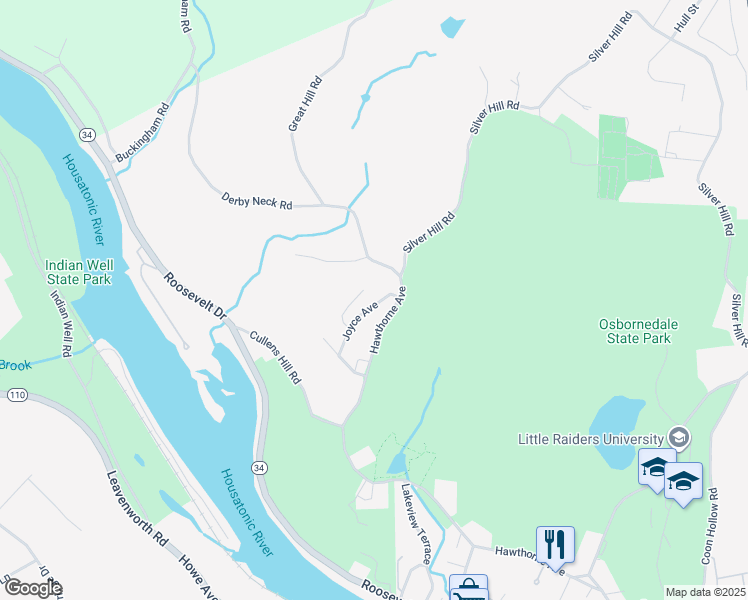 map of restaurants, bars, coffee shops, grocery stores, and more near 14 Joyce Avenue in Derby