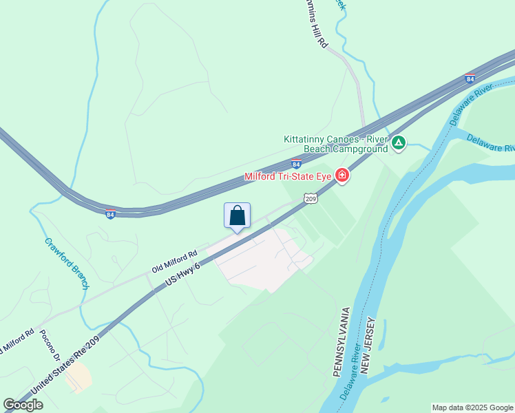 map of restaurants, bars, coffee shops, grocery stores, and more near 276 Old Milford Road in Milford