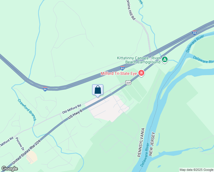 map of restaurants, bars, coffee shops, grocery stores, and more near 276 Old Milford Road in Milford