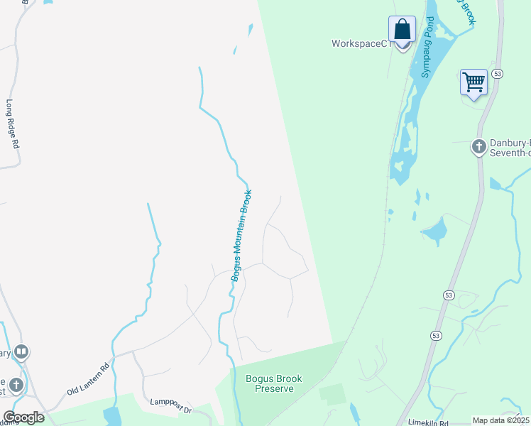 map of restaurants, bars, coffee shops, grocery stores, and more near 10 Firelight Drive in Danbury