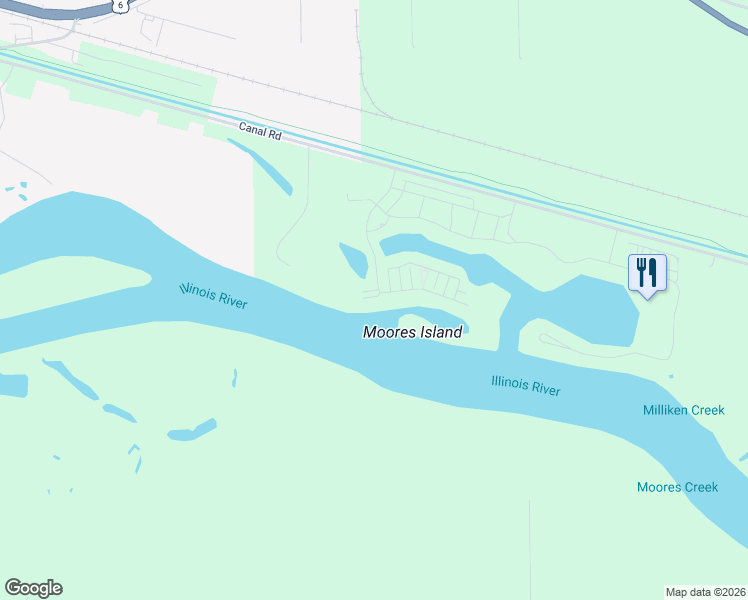 map of restaurants, bars, coffee shops, grocery stores, and more near 11 River Row in Ottawa