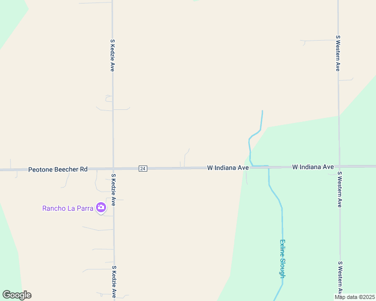 map of restaurants, bars, coffee shops, grocery stores, and more near 2928 West Indiana Avenue in Beecher