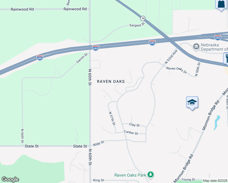 map of restaurants, bars, coffee shops, grocery stores, and more near 9018 Timberline Drive in Omaha