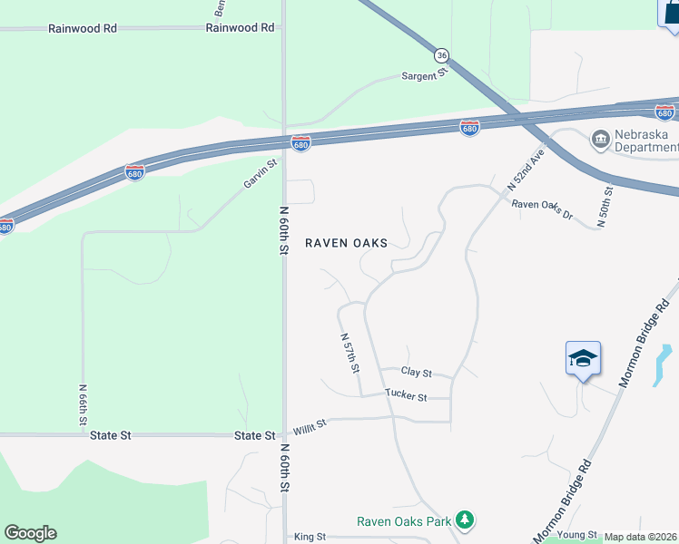 map of restaurants, bars, coffee shops, grocery stores, and more near 9018 Timberline Drive in Omaha