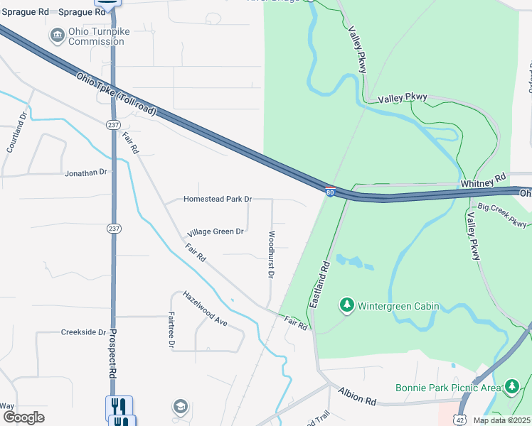 map of restaurants, bars, coffee shops, grocery stores, and more near 9367 Pheasant Run Place in Strongsville