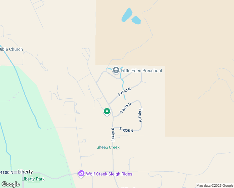 map of restaurants, bars, coffee shops, grocery stores, and more near 4046 East 4500 North in Eden