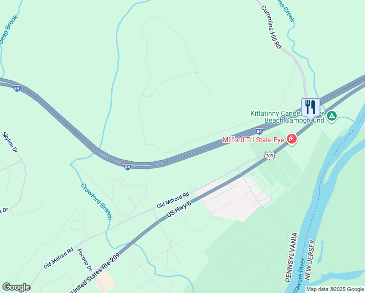 map of restaurants, bars, coffee shops, grocery stores, and more near 181 Pine Hill Farm Road in Milford