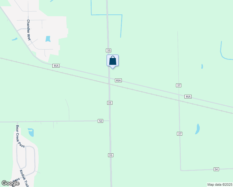 map of restaurants, bars, coffee shops, grocery stores, and more near 5241 County Road 35 in Auburn