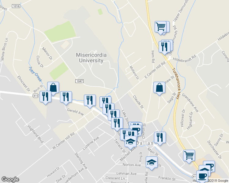 map of restaurants, bars, coffee shops, grocery stores, and more near 199 Lake Street in Dallas