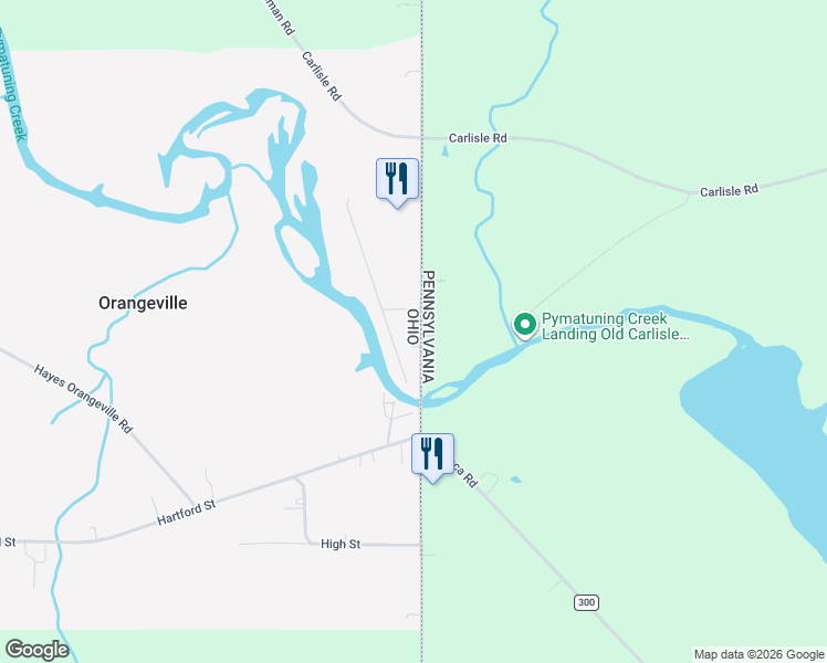 map of restaurants, bars, coffee shops, grocery stores, and more near 3452 Vernon Street in Burghill