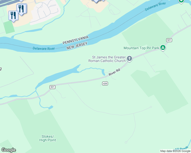 map of restaurants, bars, coffee shops, grocery stores, and more near 98 River Road in Montague